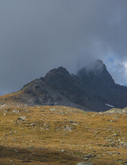 Landschaft am Gaviapass in Italien