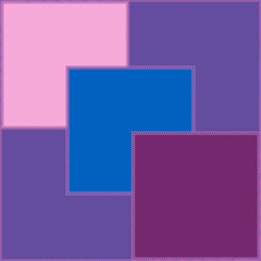 Seamless pattern on a square background - patchwork quilt. Design element.