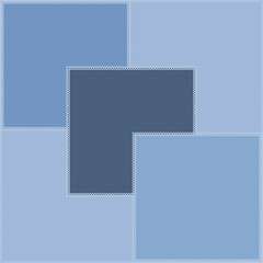 Seamless pattern on a square background - patchwork quilt. Design element.