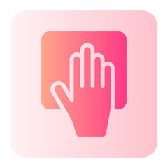 Obraz premium wipe gradient icon