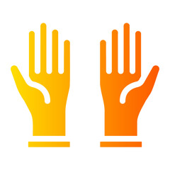 gloves gradient icon