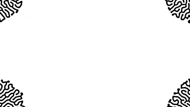 Reaction diffusion organic growing pattern. Cell division science background.