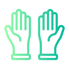 gloves gradient icon