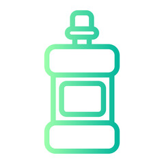 Obraz premium Mouthwash gradient icon