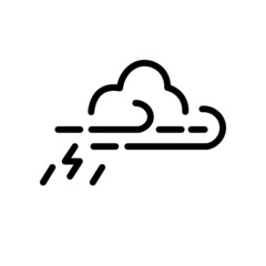 Cloud forecast monsoon rainy weather icon