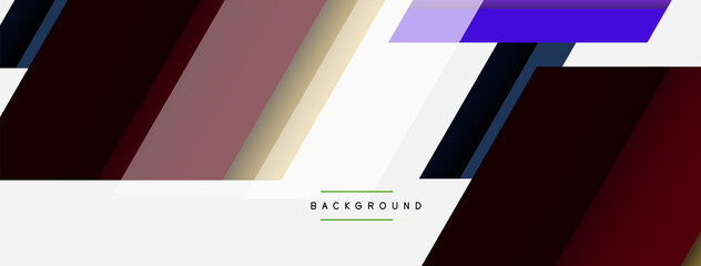 Vector background. Abstract overlapping color lines design with shadow effects. Illustration for wallpaper banner background or landing page