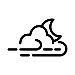 Cloud forecast monsoon Weather night icon