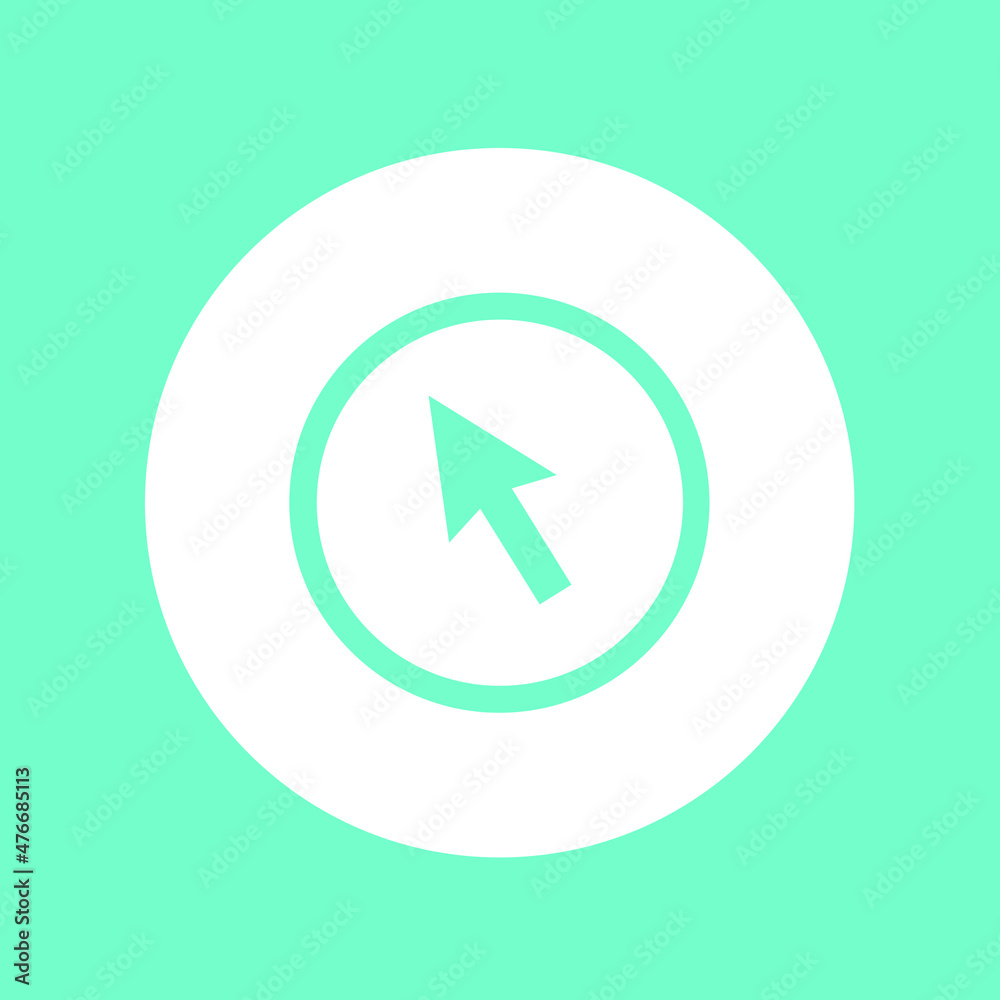 Fototapete cursor line icon. pointer arrow icon. click arrow. arrow icon graphic vector sign symbol for your pr