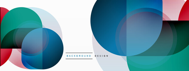 Obraz premium Geometrical minimal wallpaper. Geometric shapes. Vector illustration for wallpaper banner background or landing page