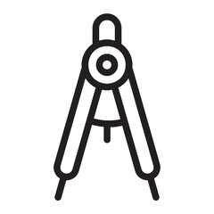 Drawing Compass line icon