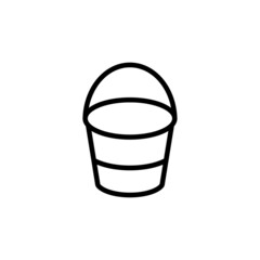 bucket icon design template vector