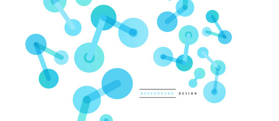 Network concept abstract background. Dots connection. Big data idea. Business template for wallpaper, banner, background or landing