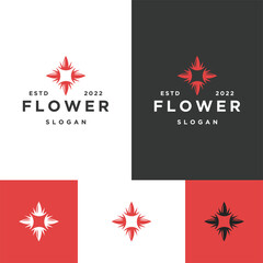 Obraz na płótnie Canvas Flower logo icon design template