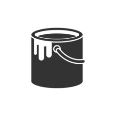 Painting bucket icon design template vector isolated illustration
