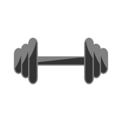 Barbell icon design template vector isolated illustration