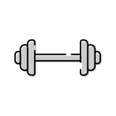 Barbell icon design template vector isolated illustration