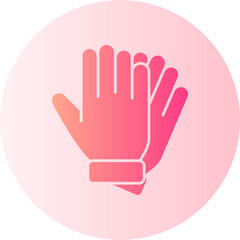 Obraz premium winter gloves gradient icon