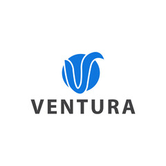 Ventura logo Letter V Design Modern