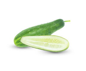 Cucumber isolated on white background