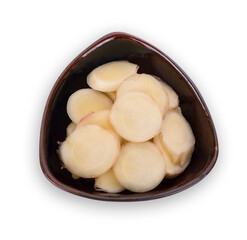 fresh ginger isolated on white background