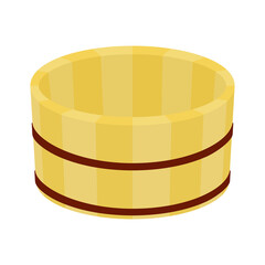 木桶のイラストプリント © kisasage