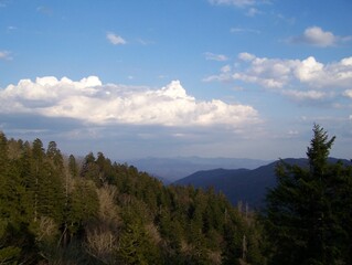 Fototapeta premium clouds in the mountains