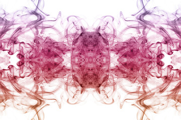 Abstract curls and clouds of smoke forming fantastic silhouettes.