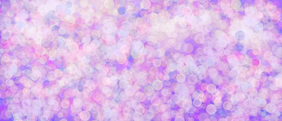 Abstract purple pink bubbles banner background..