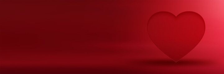 赤　ハート　バレンタイン　背景