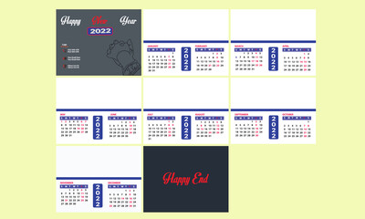 New Desk Calender Design 2022
