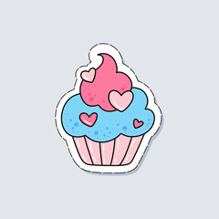 Cupcake sticker
