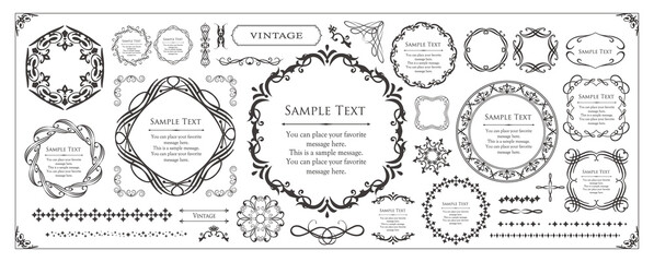 エレガントなフレームデザイン。高級感のあるあしらい。