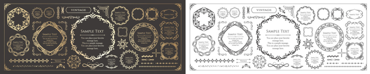 エレガントなフレームデザイン。高級感のあるあしらい。