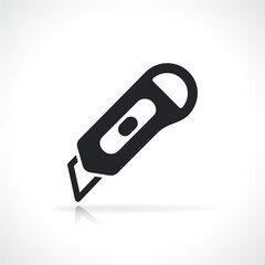 cutter or cut icon isolated
