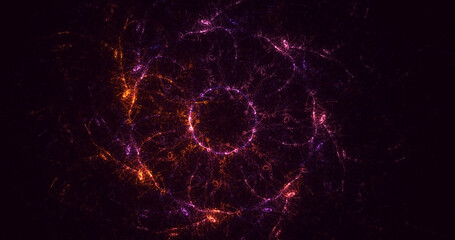 Obraz premium 3D rendering abstract multicolor fractal light background