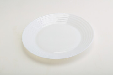 White proclean plate for serving