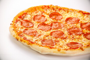 Italian traditional Pizza with pepperoni