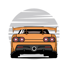 car sport Drift icon illustration © Omtuanmuda