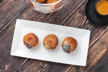 Bombolone or bomboloni is an Italian filled donut and snack food. German donuts - krapfen or...