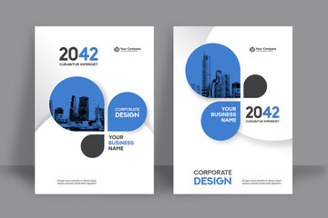City Background Business Book Cover Design Template