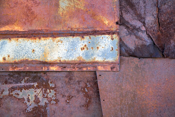 Abstract texture of rusty iron.