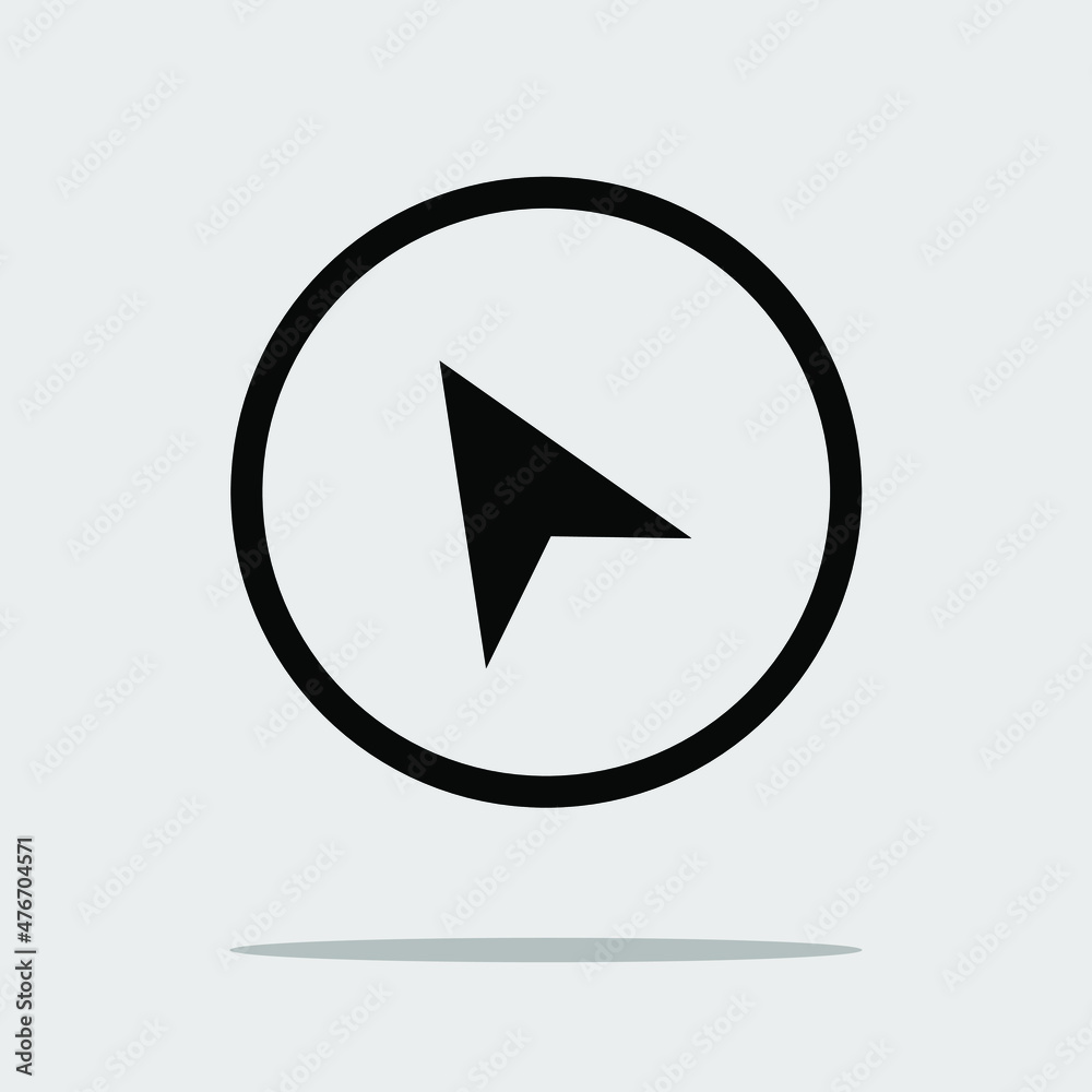 Fototapete cursor line icon. pointer arrow icon. click arrow. arrow icon graphic vector sign symbol for your pr