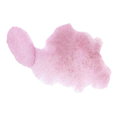 A lilac aquarian spot carved into a white background. An abstract aquaryal spot of indeterminate shape.