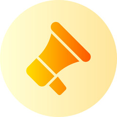 megaphone gradient icon
