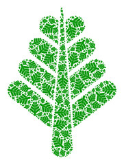Vector tree plant icon mosaic. Tree plant collage is made from randomized self tree plant items. Recursion collage from tree plant icon.