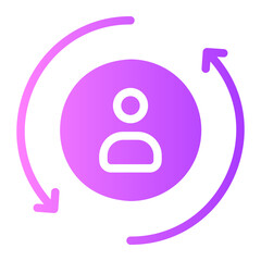 remarketing gradient icon