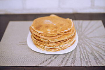 stack of pancakes on a plate