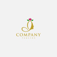 Letter I or J beauty Logo Design Vector Icon, Gold, beauty industry and cosmetics business, natural,spa salons and clinics