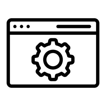 recommend clip art: web optimization line icon