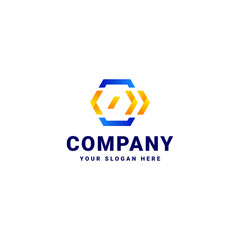 abstract colorful logo gradient for company